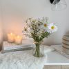 Large jar of faux daisies - Image 4
