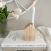 Wooden Scandi 'house' candle holder