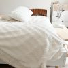 Luxury faux fur 'ripple' throw/blanket