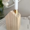 Wooden Scandi 'house' candle holder - Image 2