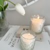 Small chevron glass scented candle - Image 2