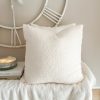 Pair of cream/white soft boucle cushions - Image 2