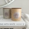 Large lidded candle jar - Linen & wool - Image 4