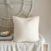 Pair of cream/white soft boucle cushions - Image 4