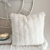 Luxury faux fur 'ripple' cushion