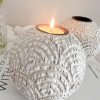 Decorative wooden ball tealight holder - Image 2