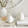 Small lidded ceramic bunny jar