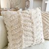 Oversized zigzag stripe cushion