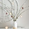 Set of 8 decorative hanging eggs