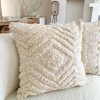 Oversized tufted diamond cushion