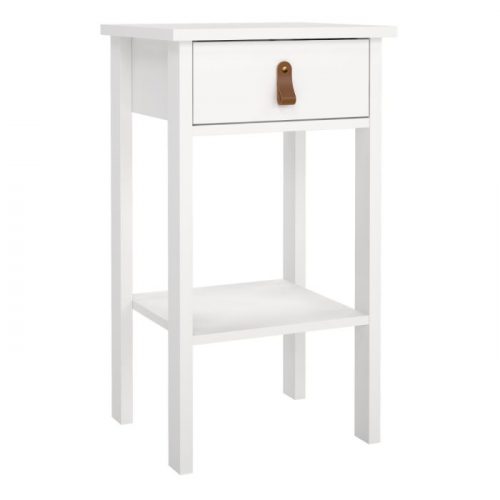 Loft tall bedside table - White