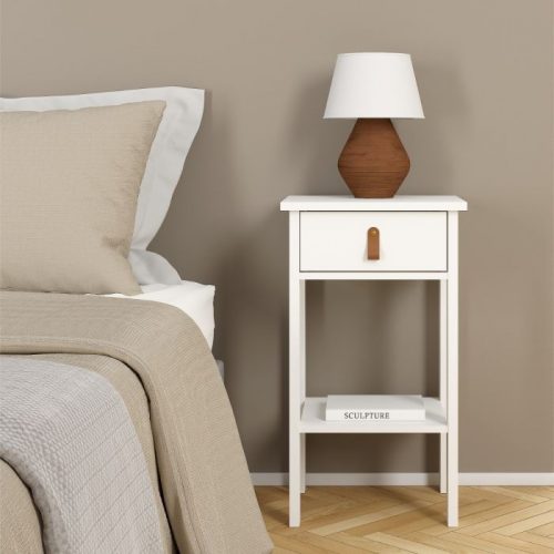 Loft tall bedside table - White - Image 3