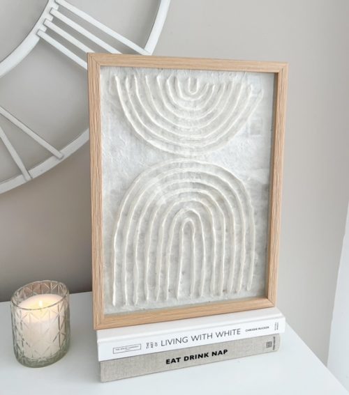 Wooden framed Scandi hand crafted wall art