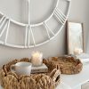 Set of 3 scalloped edge rattan baskets - Image 4