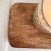 Mango wood board on feet with rope - Image 3