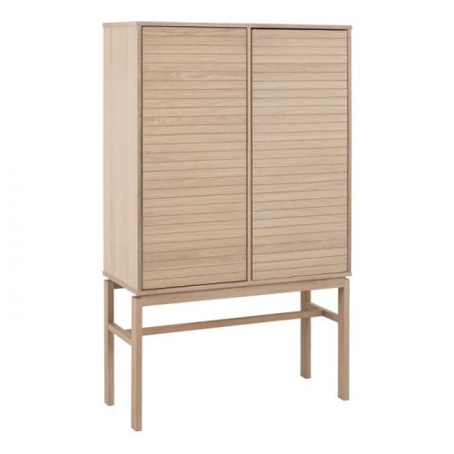 Linley Cabinet with 2 Doors and 4 Shelves in White Oak - Image 2