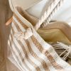 Rope handled stripe shopper bag - Image 2