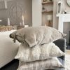 Off white Nordic tufted rainbow cushion - Image 4