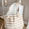 Rope handled stripe shopper bag - Image 3