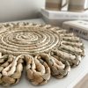 Woven mat with scalloped edge - Image 2
