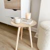 Decorative boho wooden side table