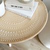 Decorative boho wooden side table - Image 2