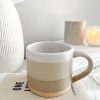 oatmeal hand glazed ceramic mug