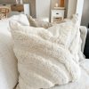 Off white Nordic tufted rainbow cushion