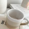 oatmeal hand glazed ceramic mug - Image 3