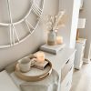 Wooden round decorative tray with handles - Image 3