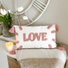 'Love' cushion with tassels - Image 3