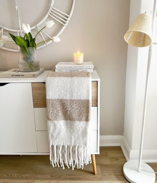 Super soft large two tone throw/blanket - Image 2
