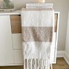 Super soft large two tone throw/blanket