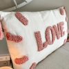 'Love' cushion with tassels - Image 2