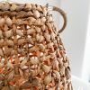 Woven lantern with glass votive and rope handle - Image 5