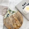 Mango wood and enamel 'Olive branch' serving board - Image 2