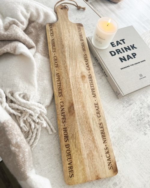 Large engraved board on rope - perfect for tapas!