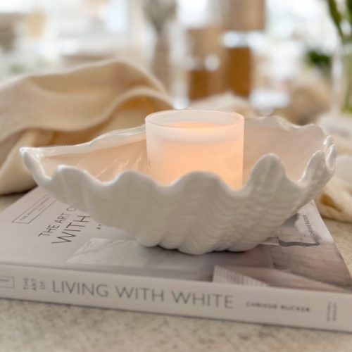 Beautiful large ceramic clam shell - Image 4