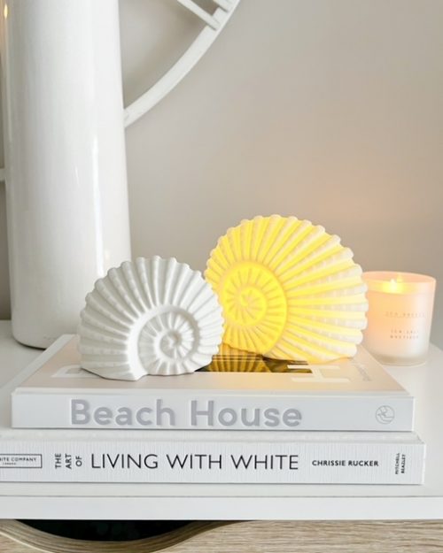 Small light up ceramic decorative ammonite shell - Image 4