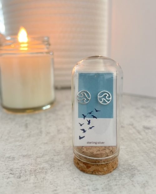 Sterling silver earrings in jar - Image 15