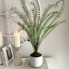 Large white wash potted faux fern - Image 5