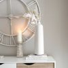 Stunning tall statement white ceramic vase