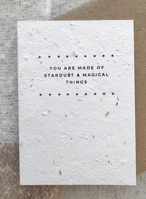Meadow seed greeting card - Stardust & magical things