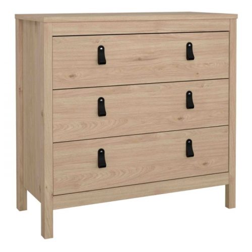 Loft Chest 3 Drawers in Jackson Hickory Oak