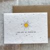 Meadow seed greeting card - You are my sunshine
