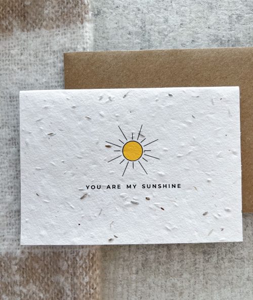Meadow seed greeting card - You are my sunshine