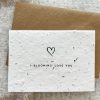 Meadow seed greeting card - Blooming love you
