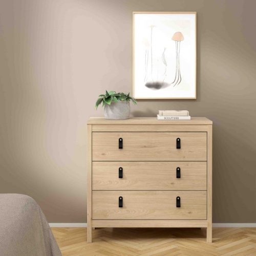 Loft Chest 3 Drawers in Jackson Hickory Oak - Image 2