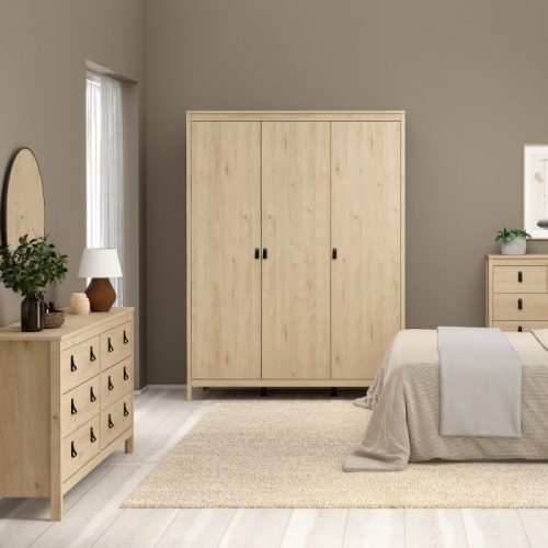 Loft Double Dresser 4+4 Drawers in Jackson Hickory Oak - Image 3