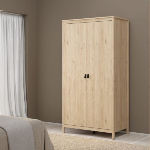 Loft Wardrobe with 2 Doors in Jackson Hickory Oak - Image 2